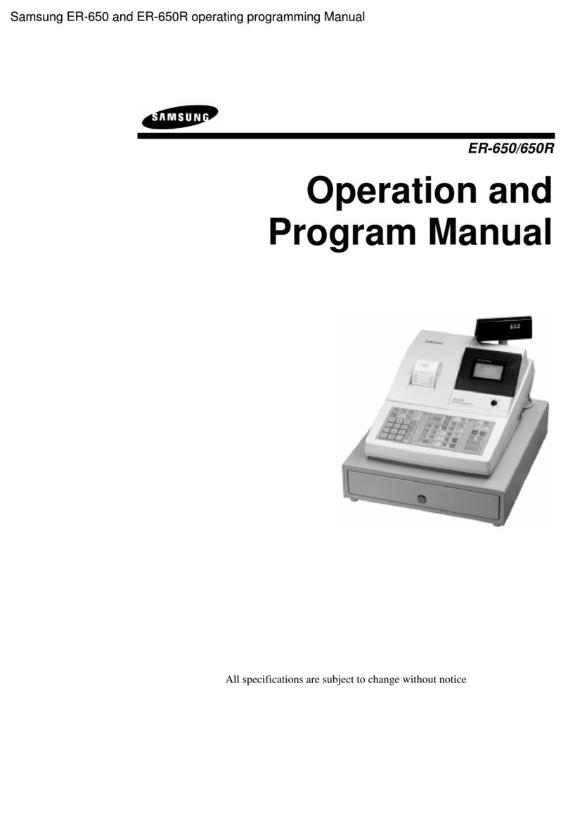 Samsung ER-650 Operation and program manual