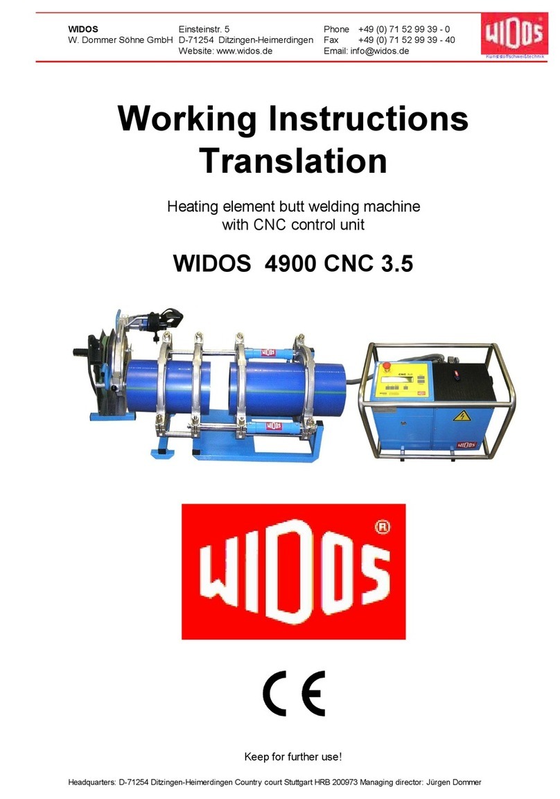 widos 4900 CNC 3.5 Working Instructions Translation widos 4900 CNC 3.5 Working Instructions Translation