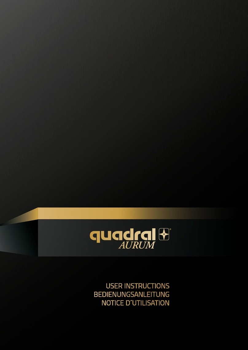 quadral AURUM Series User instructions