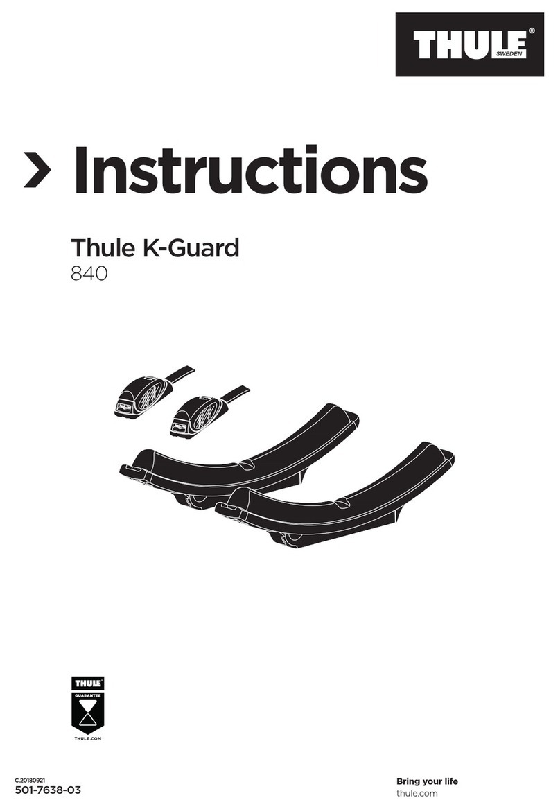 Thule K-Guard 840 User manual Thule K-Guard 840 User manual