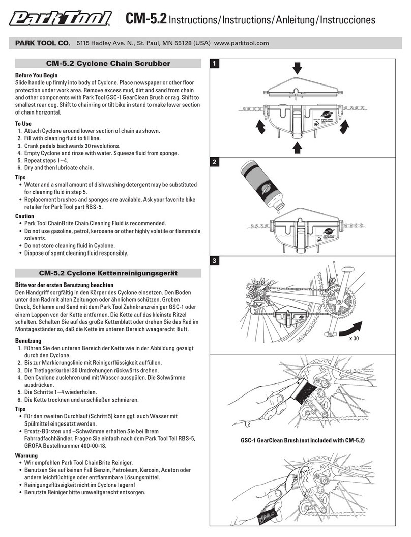 parktool CM-5.2 instructions