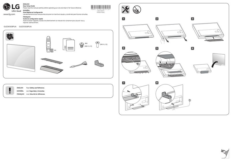 LG OLED65E8PUA Quick start guide