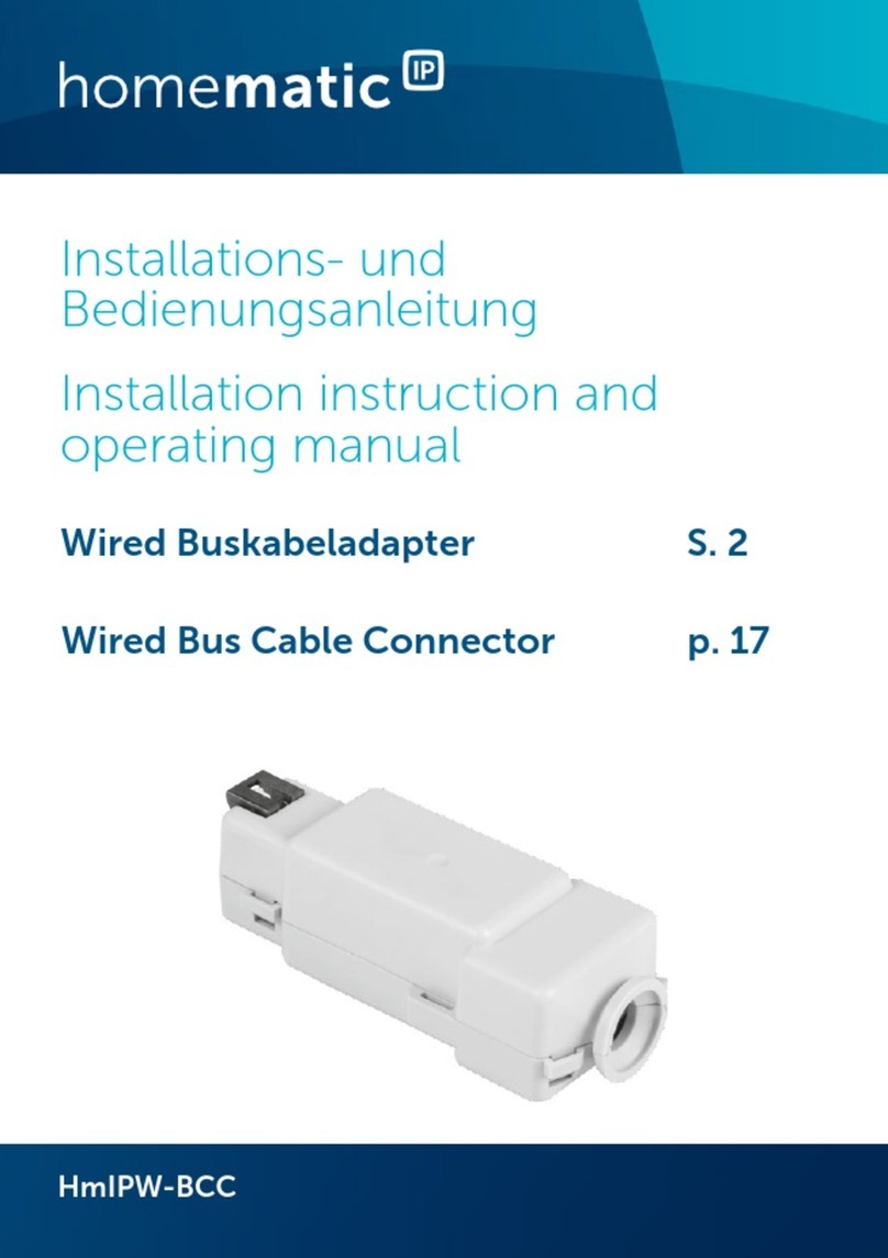 HomeMatic HmIPW-BCC Installation instructions and operating manual HomeMatic HmIPW-BCC Installation instructions and operating manual