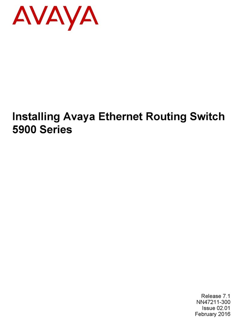 Avaya 5900 Series Instruction Manual