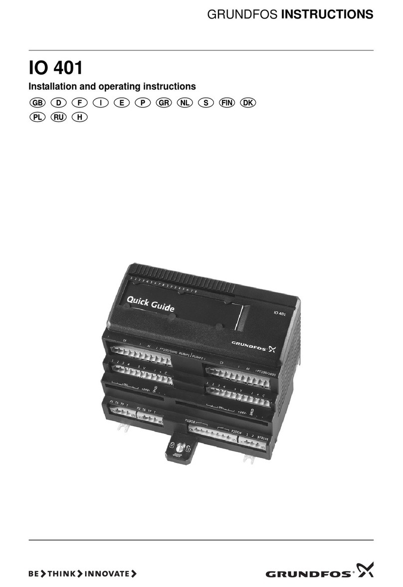 Grundfos IO 401 Installation and operating instructions