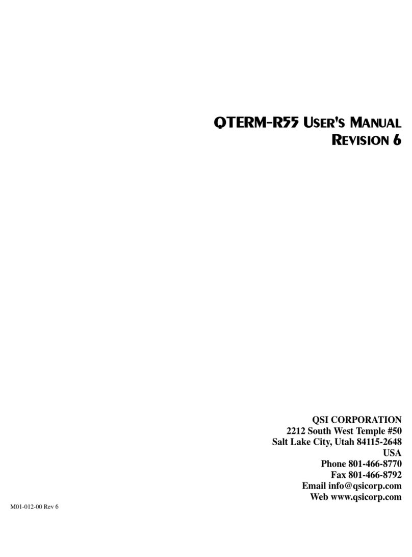 QSI QTERM-R55 user manual