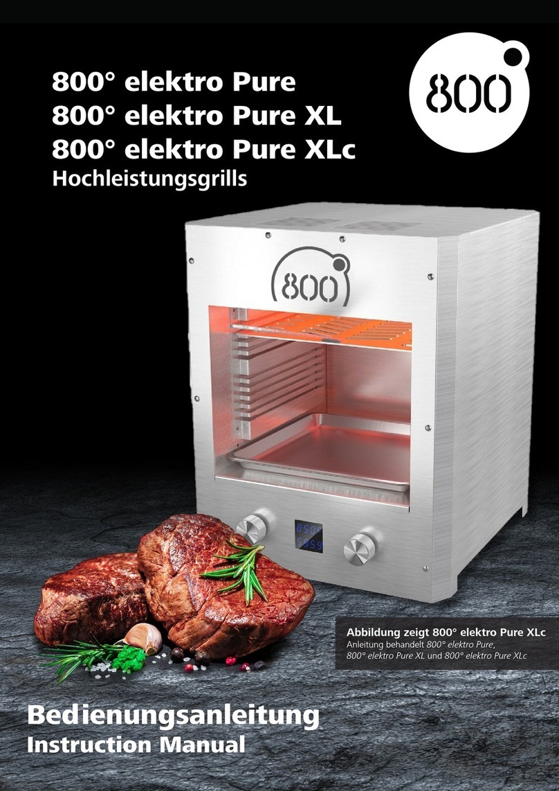 Intergrill 800 elektro Pure instruction manual