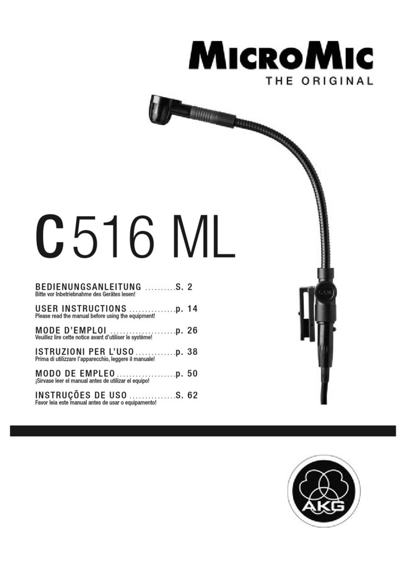 AKG MicroMic C516 ML User manual