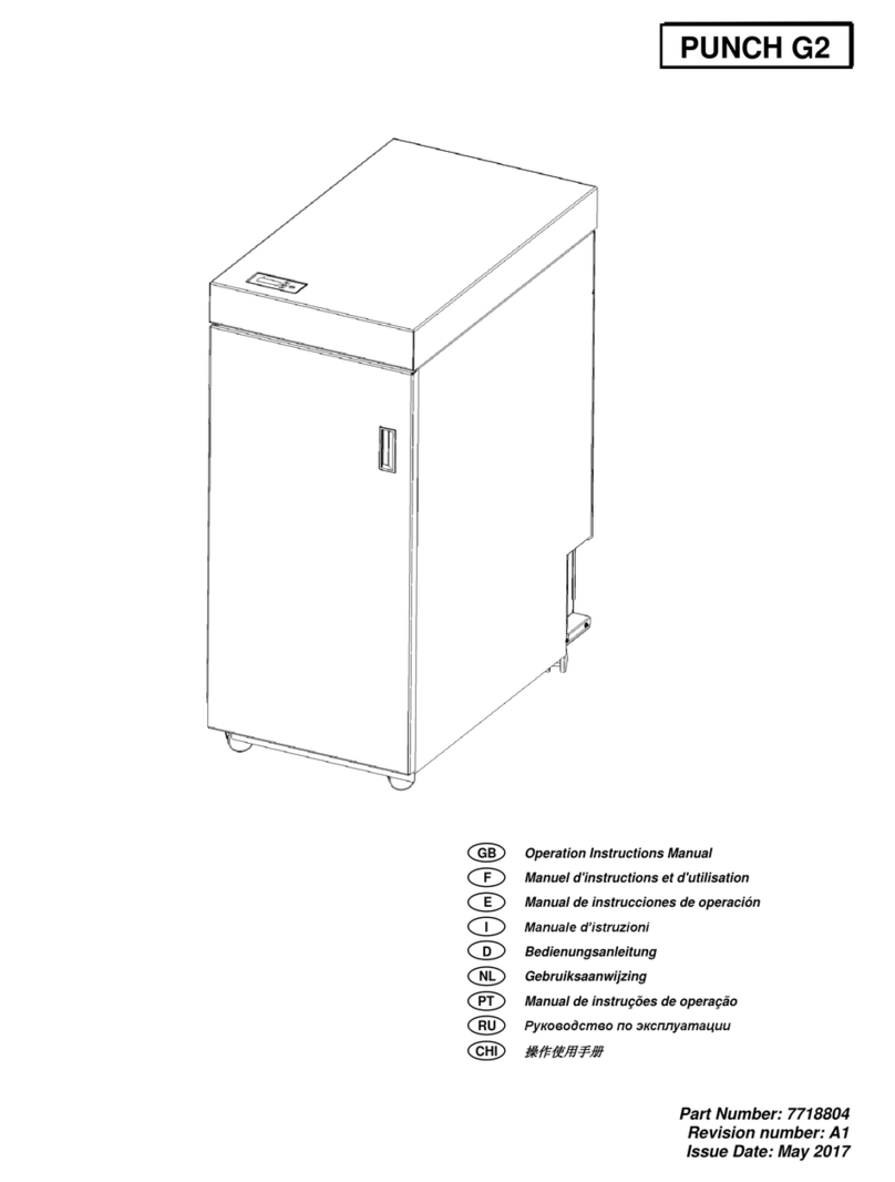 Konica Minolta GBC PUNCH G2 Operation & instruction manual