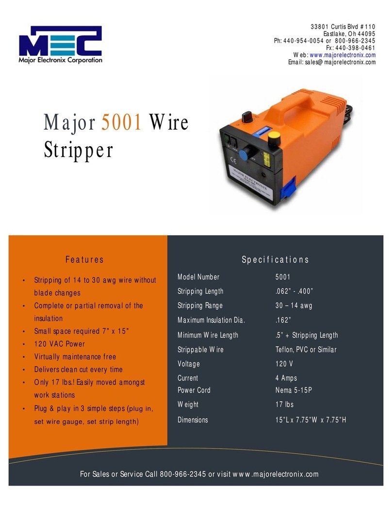 Mec Major 5001 operating instructions Mec Major 5001 operating instructions