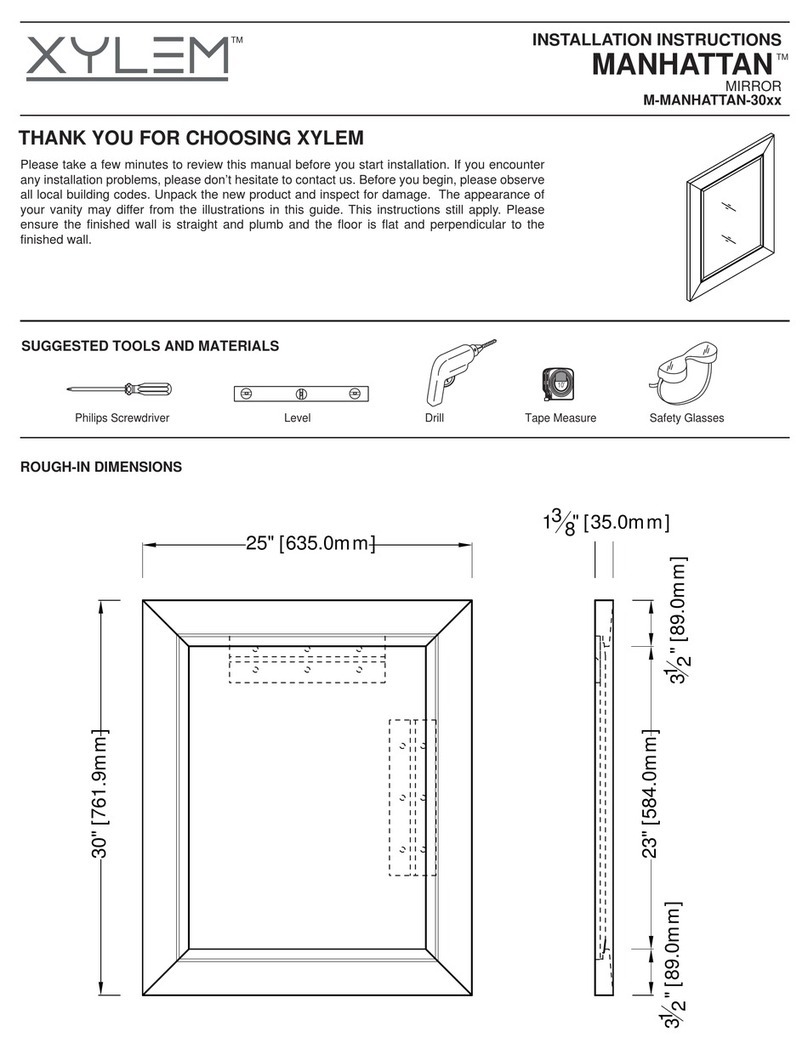 Xylem MANHATTAN M-MANHATTAN-30 Series installation instructions
