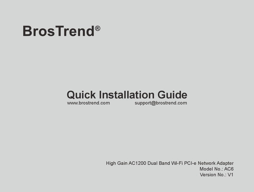 BROSTREND AC6 Quick installation guide