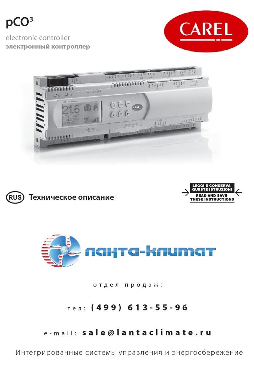 Carel pCO3 series Technical leaflet
