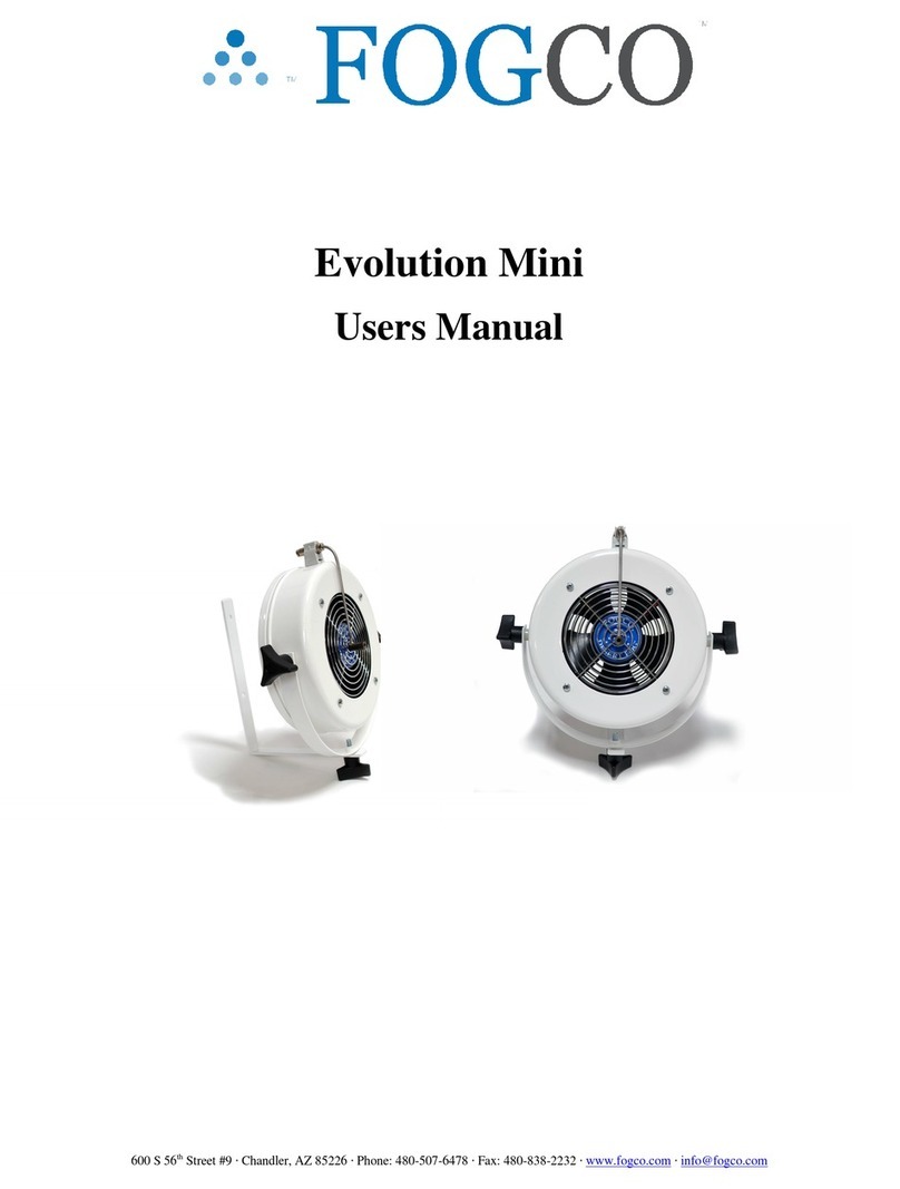 Fogco Evolution Mini User manual