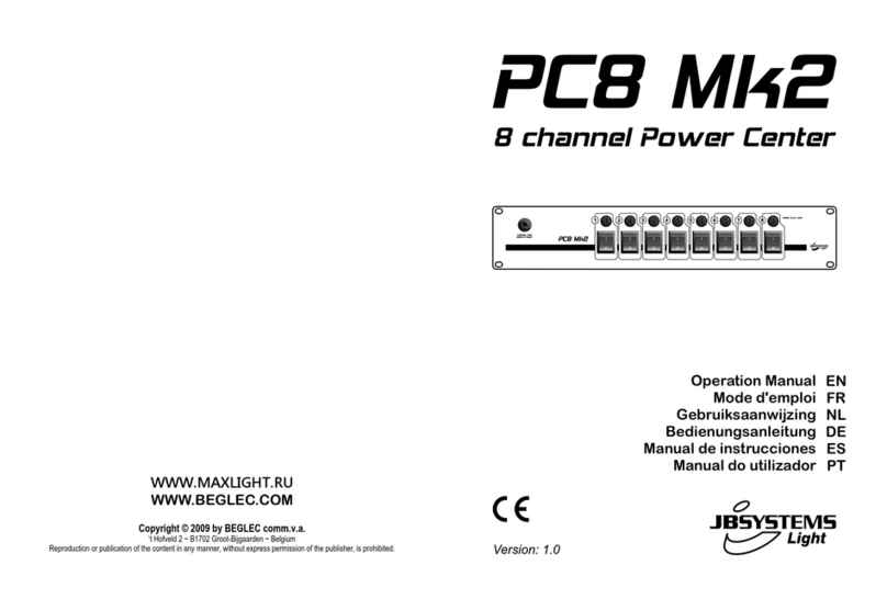 JB Systems Light PC8 Mk2 Operation manual