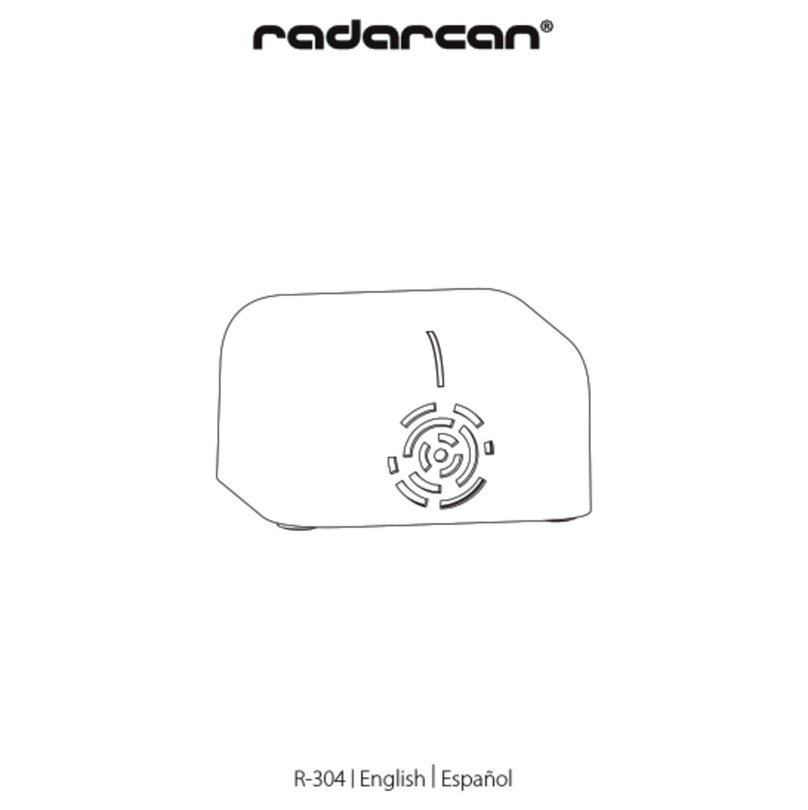Radarcan DOG CAT REPELLER PRO R-304 User manual