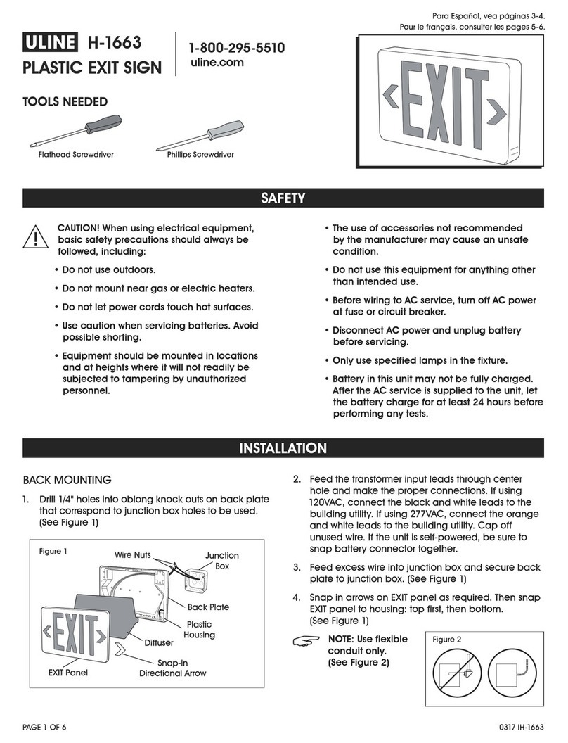 U-Line H-1663 quick start guide