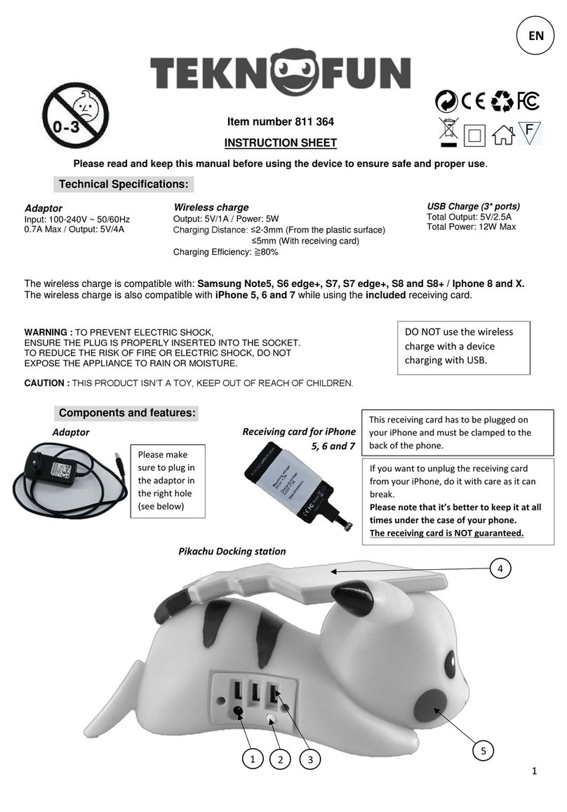 Teknofun 811 364 instruction sheet
