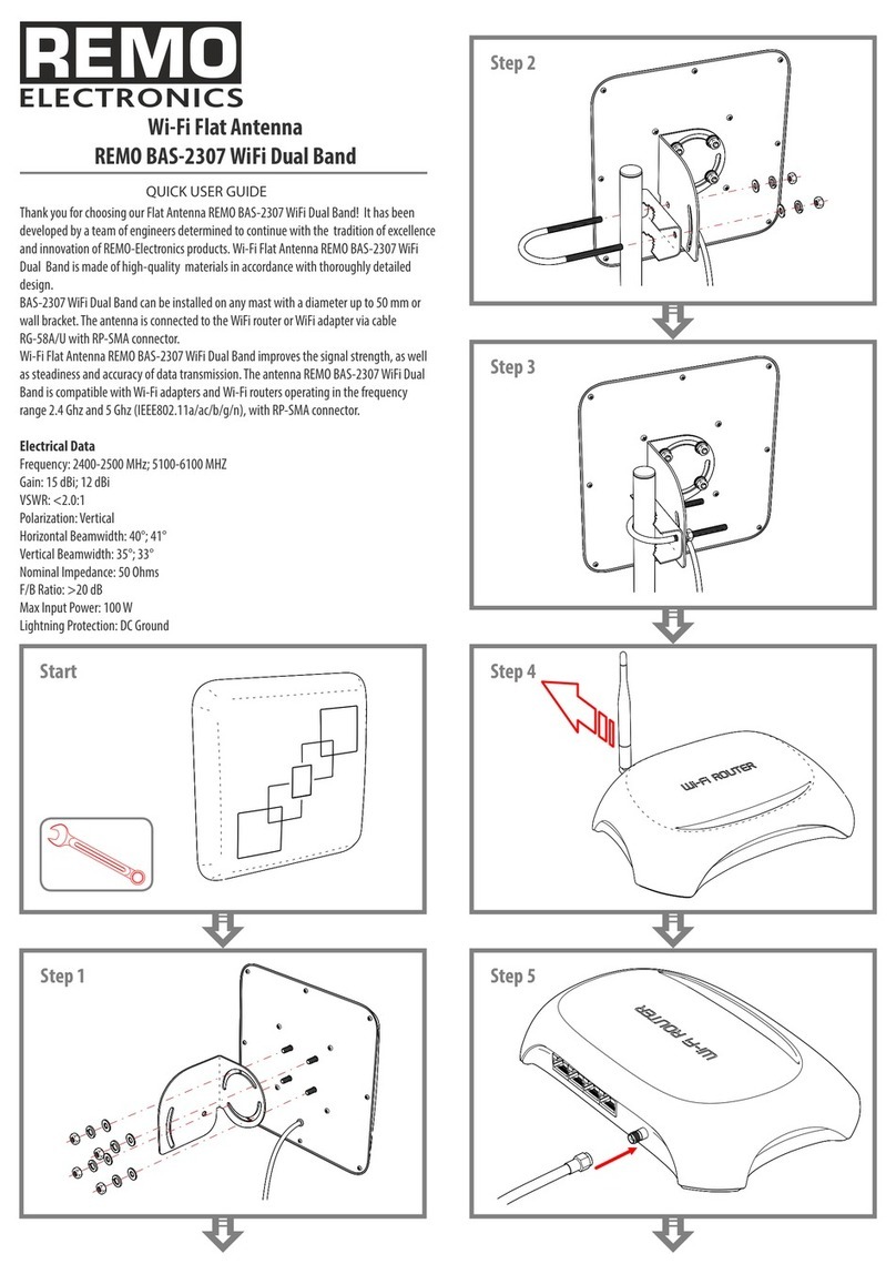 REMO Electronics REMO BAS-2307 WiFi Dual Band User manual