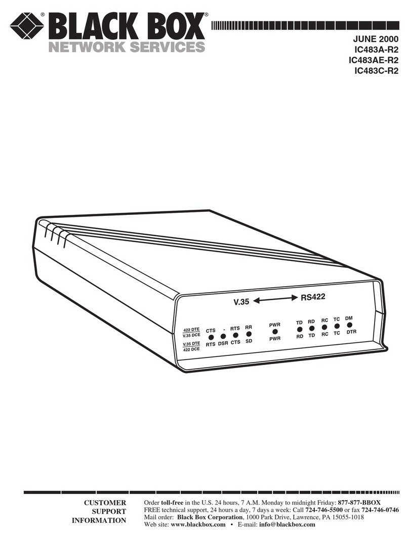 Black Box IC483AE-R2 Reference guide