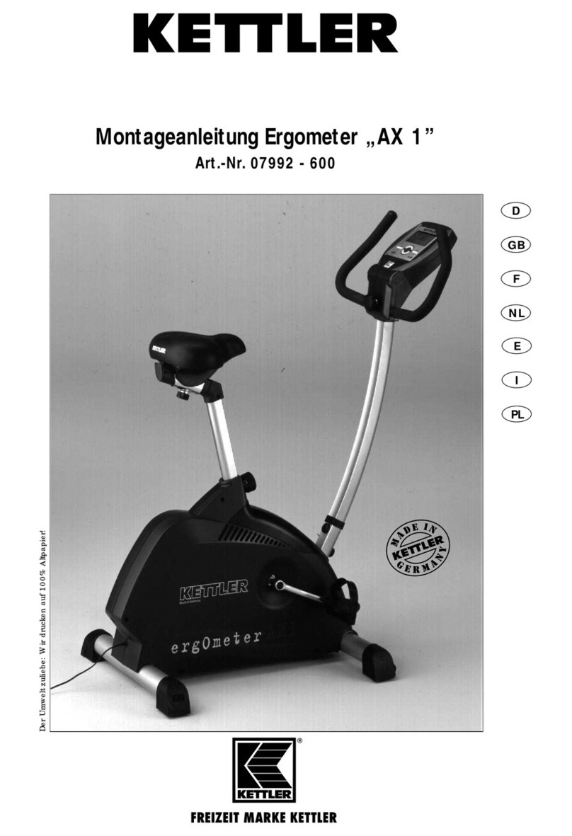 Kettler Ergometer AX 1 User manual
