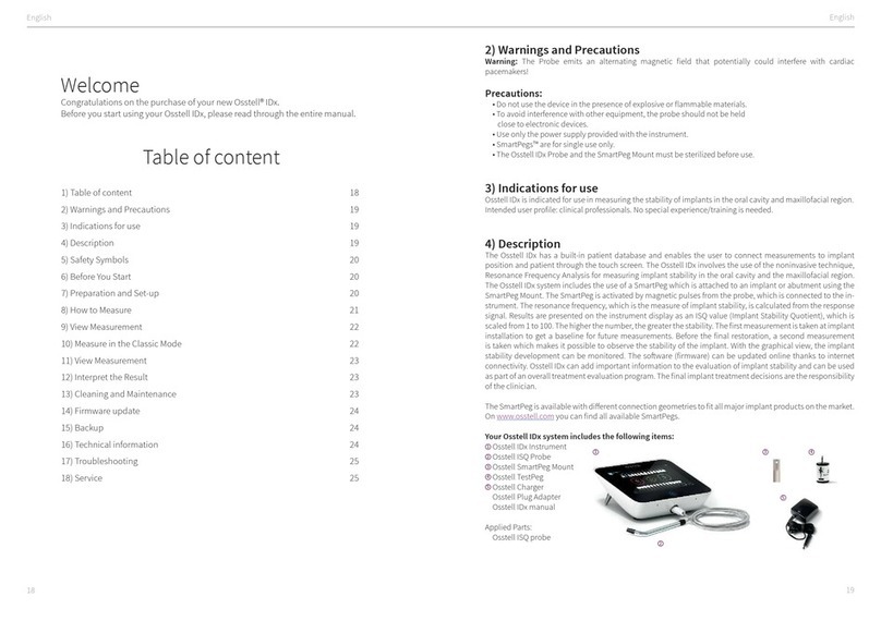 Osstell IDx manual