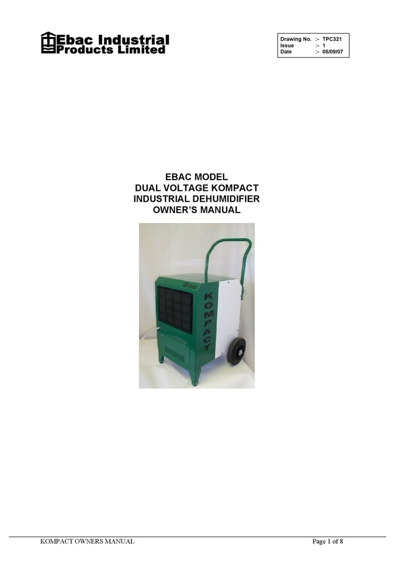 Ebac TPC321 User manual