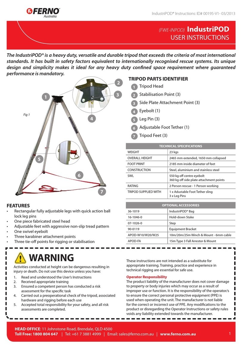 Ferno IndustriPOD FWE-INPOD User instructions