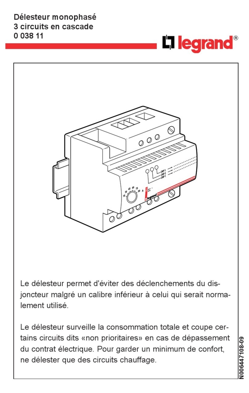 LEGRAND 0 038 11 User manual