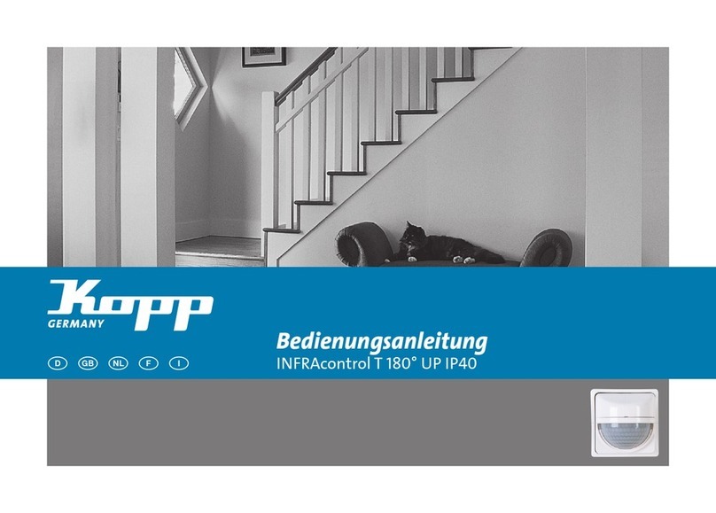 Kopp INFRAcontrol R 180 UP IP40 User manual