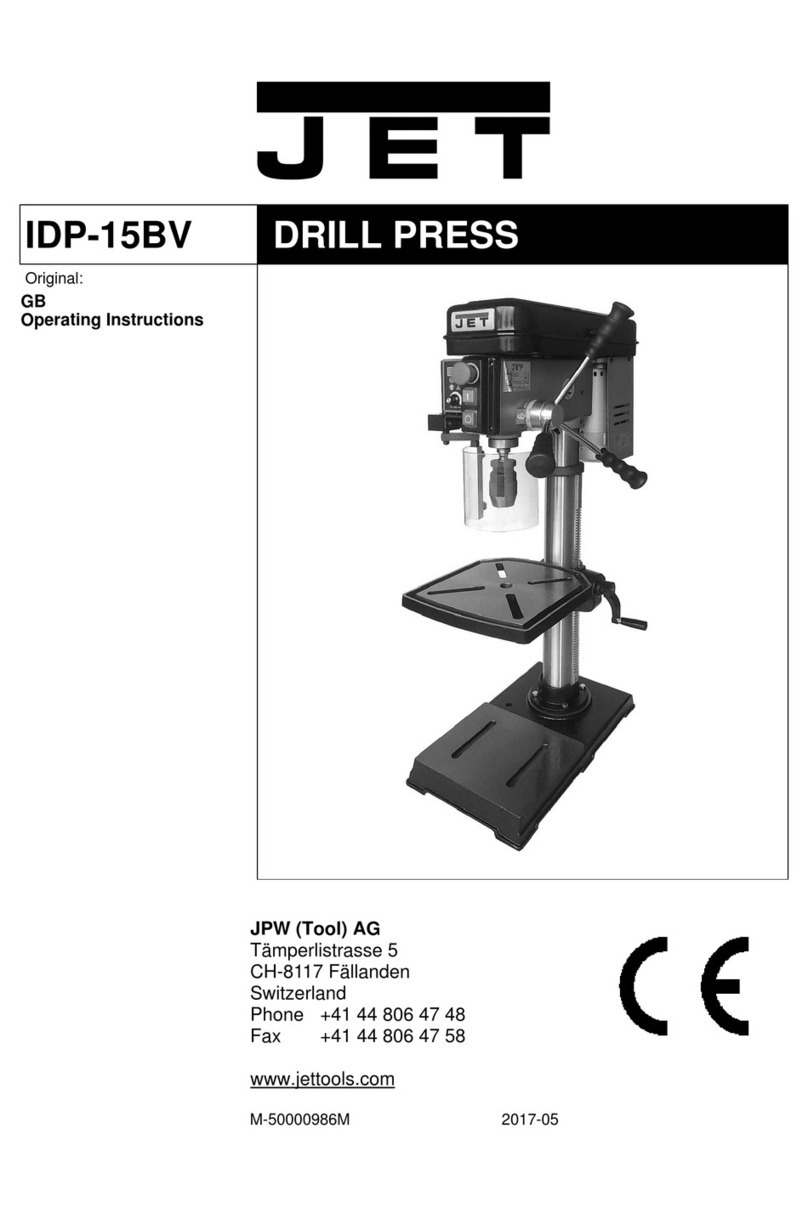 Jet IDP-15BV User manual