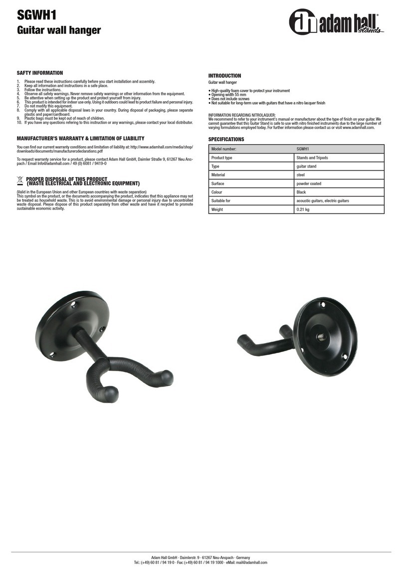 Adam Hall SGWH1 manual
