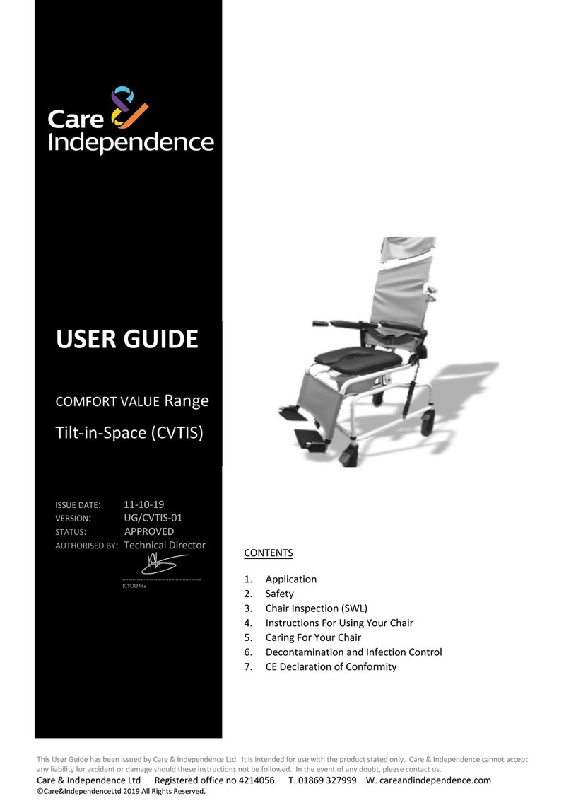 Care & Independence COMFORT VALUE Series User manual Care & Independence COMFORT VALUE Series User manual