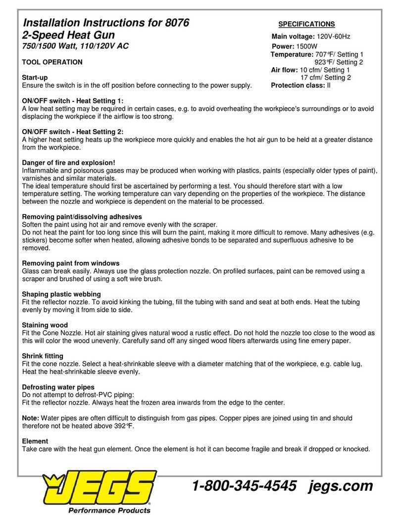 Jegs 8076 User manual