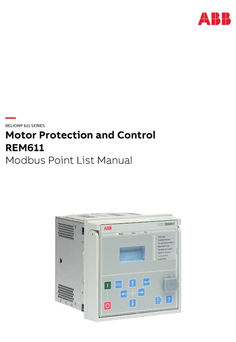 ABB Relion 611 Series User manual