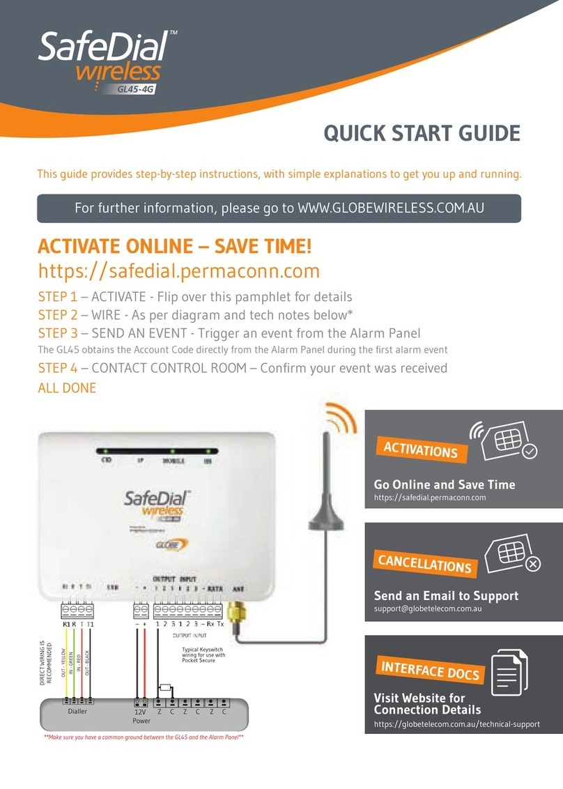 Globe Wireless SafeDial Wireless GL45-4G quick start guide