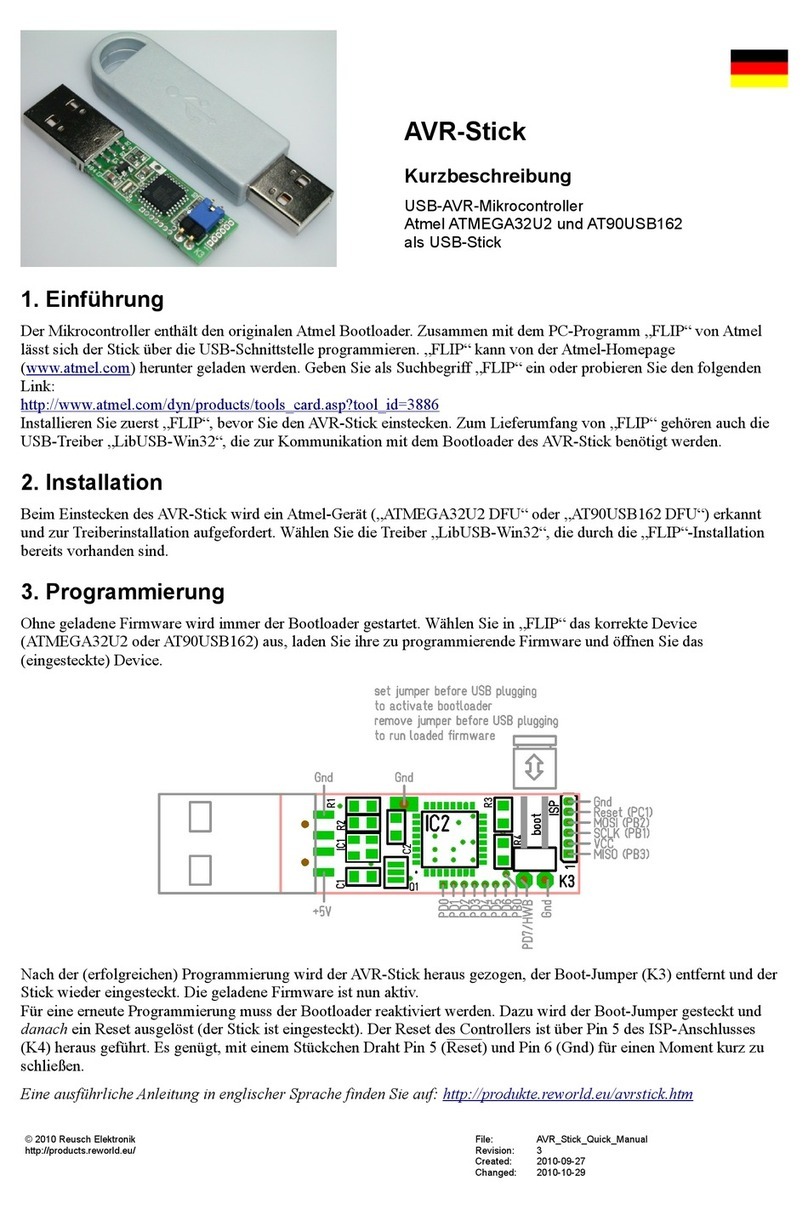 Atmel AT90USB162 quick guide