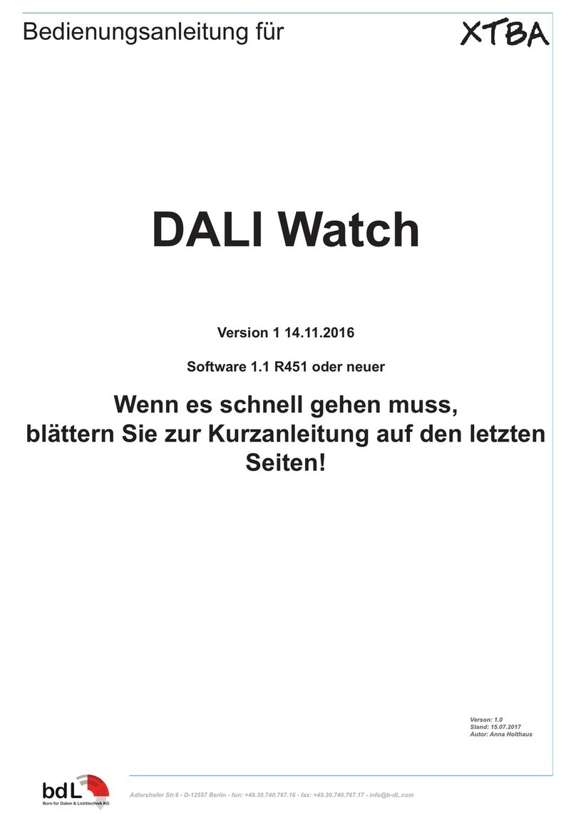XTBA DALI Watch manual