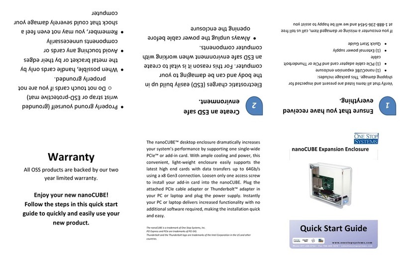 One Stop Systems nanoCUBE User manual