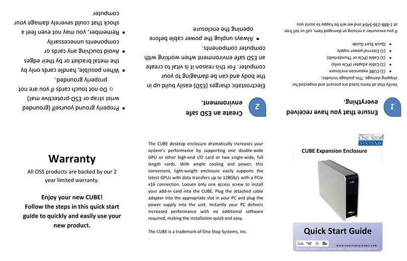 One Stop Systems CUBE quick start guide