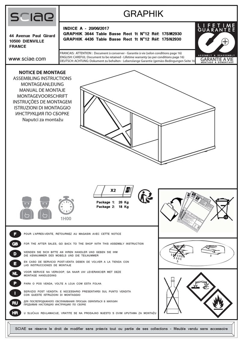 SCIAE GRAPHIK 3644 Installation guide SCIAE GRAPHIK 3644 Installation guide