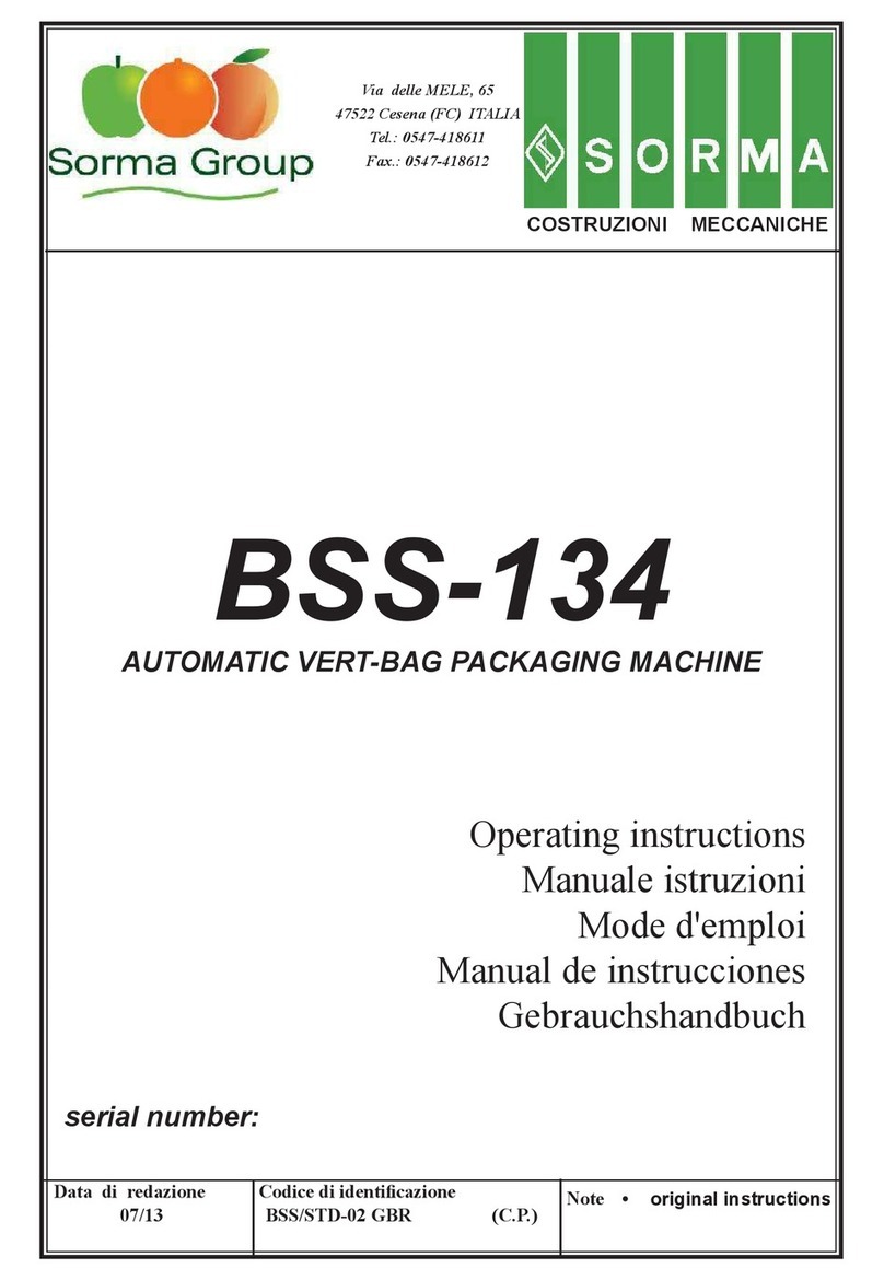 Sorma BSS-134 operating instructions