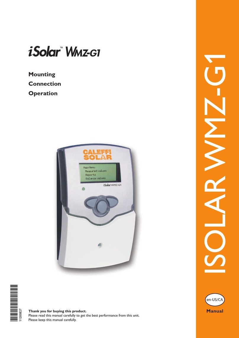 Caleffi solar iSolar Wmz-G1 manual
