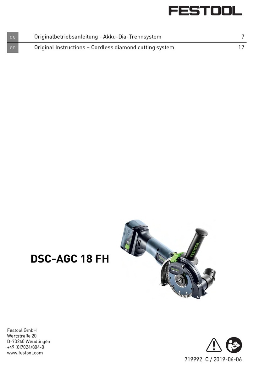 Festool DSC-AGC 18 FH User manual