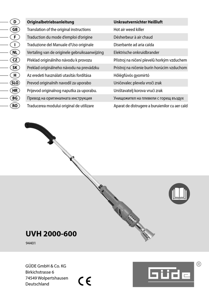 Gude UVH 2000-600 User manual Gude UVH 2000-600 User manual