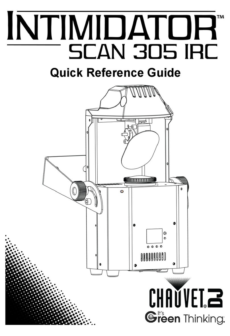 Chauvet DJ Intimidator Scan 305 IRC Quick reference guide