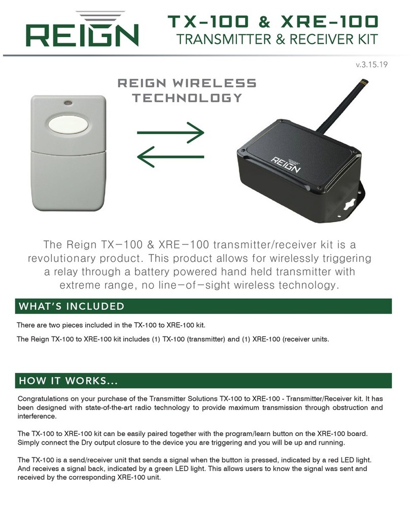 REIGN TX-100 manual