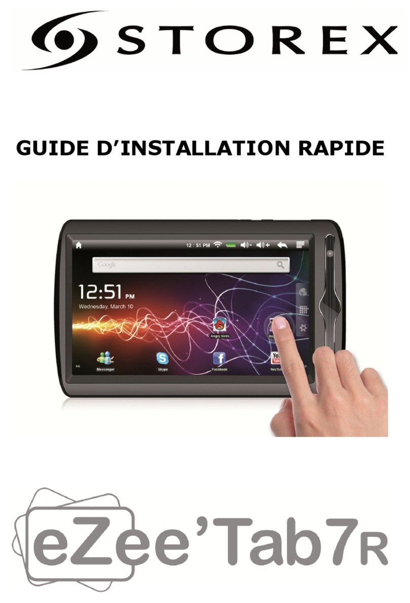 Storex eZee'Tab7r Quick installation guide