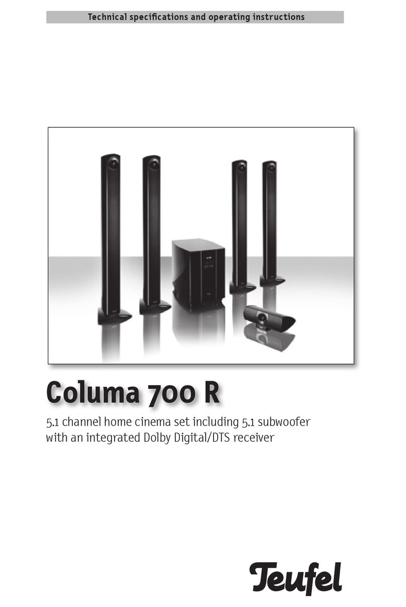 Teufel Columa 700 R Technical specifications and operating instructions