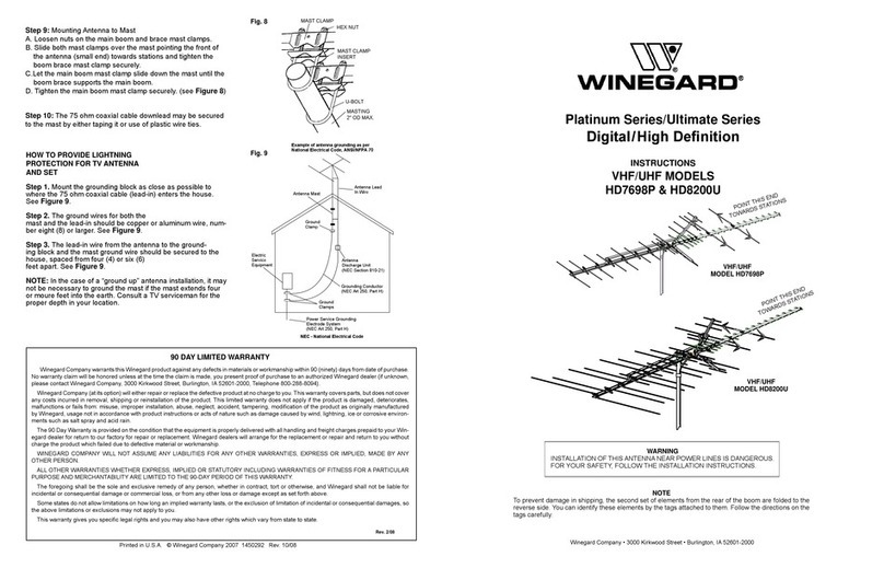 Winegard Platinum Series/ manual